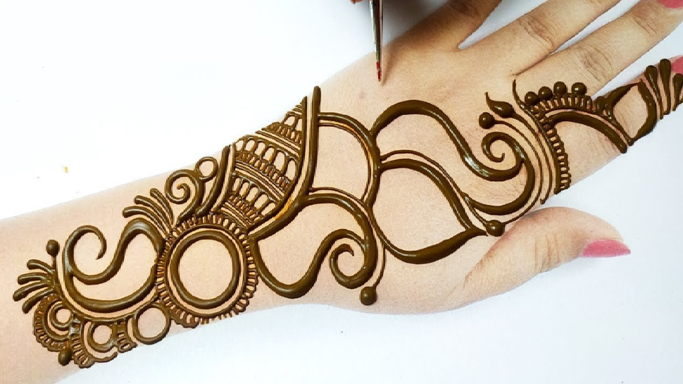 Simple Digine Hartalika Teej Mehndi Design latest photos easy and quick mehndi design ...