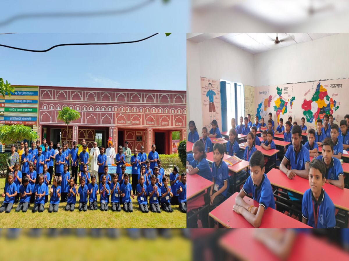 राजाखेड़ा में बिटिया स्कूल की बाल संसद में पीएम चुनी गई तो पिता ने 50 छात्रों को भेंट की यूनिफार्म