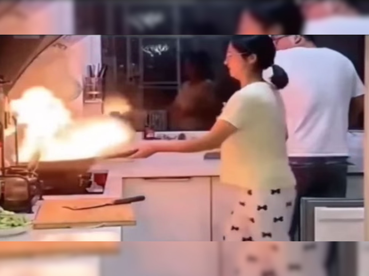 Trending: किचन में लगी आग तो पत्नी को अकेला छोड़ भागा पति और फिर..., देखें वायरल वीडियो