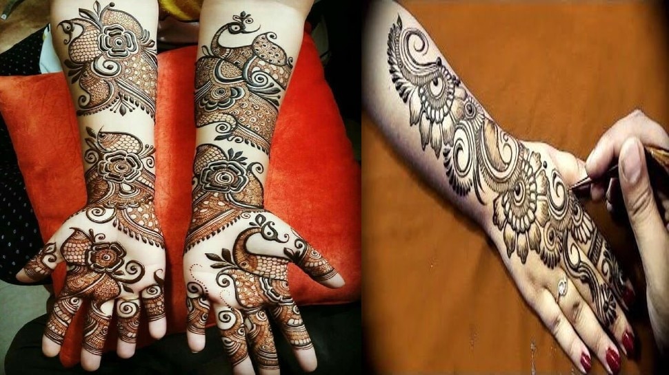 हरतालिका तीज के मौके पर हाथों में लगाएं मेहंदी के ये लेटेस्‍ट डिजाइन -  Mehndi design for Hartalika Teej