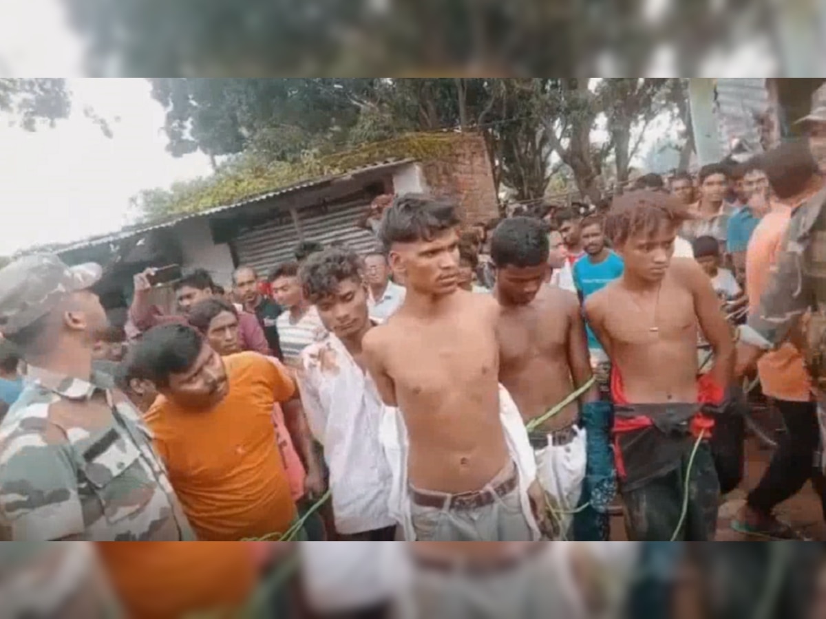 Jharkhand News: चोरी के इरादे से आए 5 लोगों को ग्रामीणों ने पकड़कर पीटा, गांव में जुलूस निकाला 