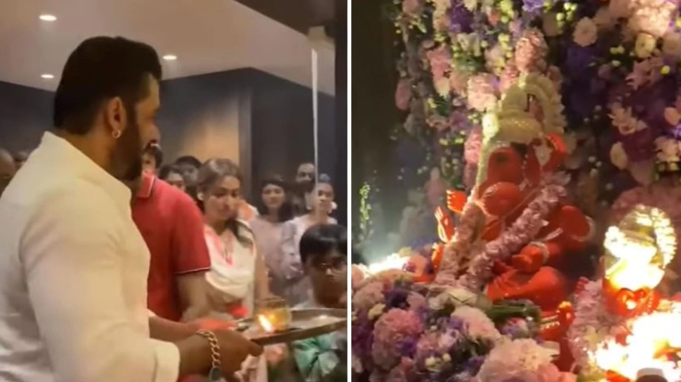 गणेश भक्ति में ऐसे डूबे Salman Khan, वीडियो देखकर लोगों को भी हो रही हैरानी!