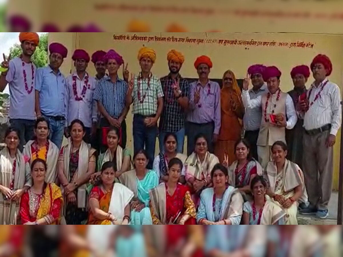 रामपुरा-डाबला में नो बैग-डे पर 33 शिक्षक-शिक्षिकाओं का किया सम्मान, कलाकृति भेंट की