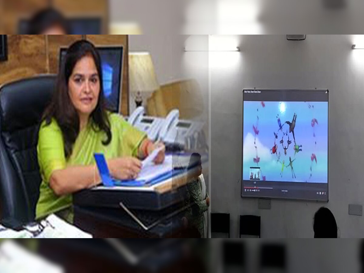 राजसमंदः सीएस उषा शर्मा ने किया गर्ल्स हॉस्टल का दौरा, छात्राओं से की रोचक बातें