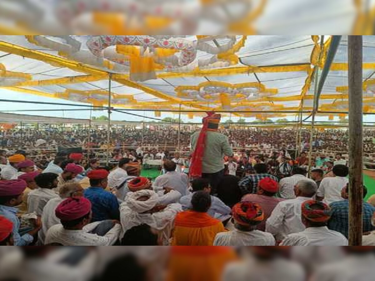 तेजा दशमी पर रालोपा सुप्रिमो बेनीवाल का हवाई दौरा, बीजेपी- कांग्रेस पर साधा निशाना