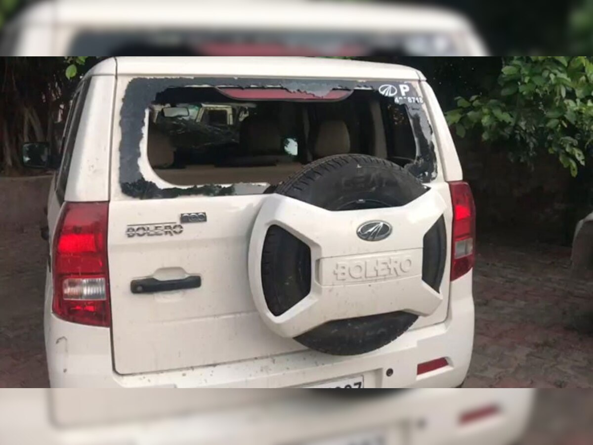 हरियाणा की साइबर क्राइम टीम पर भरतपुर में हुआ हमला, टूटे सरकारी कार के शीशे