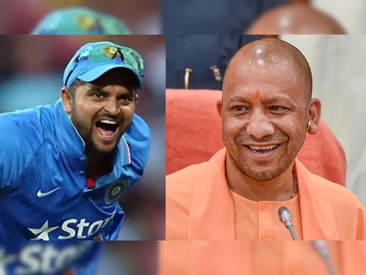 Suresh Raina Yogi Adityanath (Twitter)