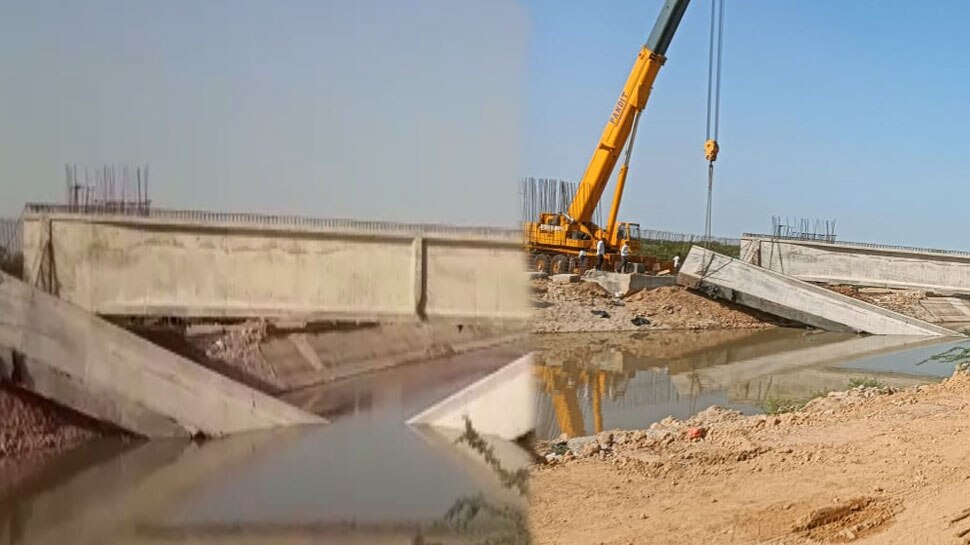 Jaisalmer During construction National Highway bridge's gutter ...