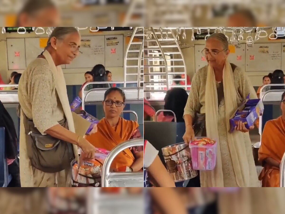 Mumbai Local Train में बुजुर्ग महिला की मजबूरी देखकर आपकी आंखों से निकल पड़ेंगे आंसू, Video वायरल