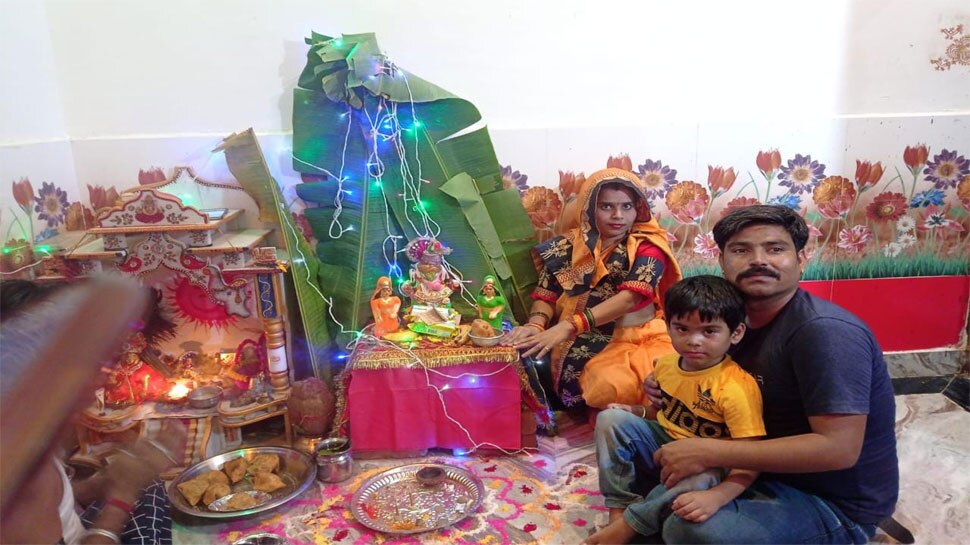 town of Dholpur district cheers of Bappa Moria resonated from house to