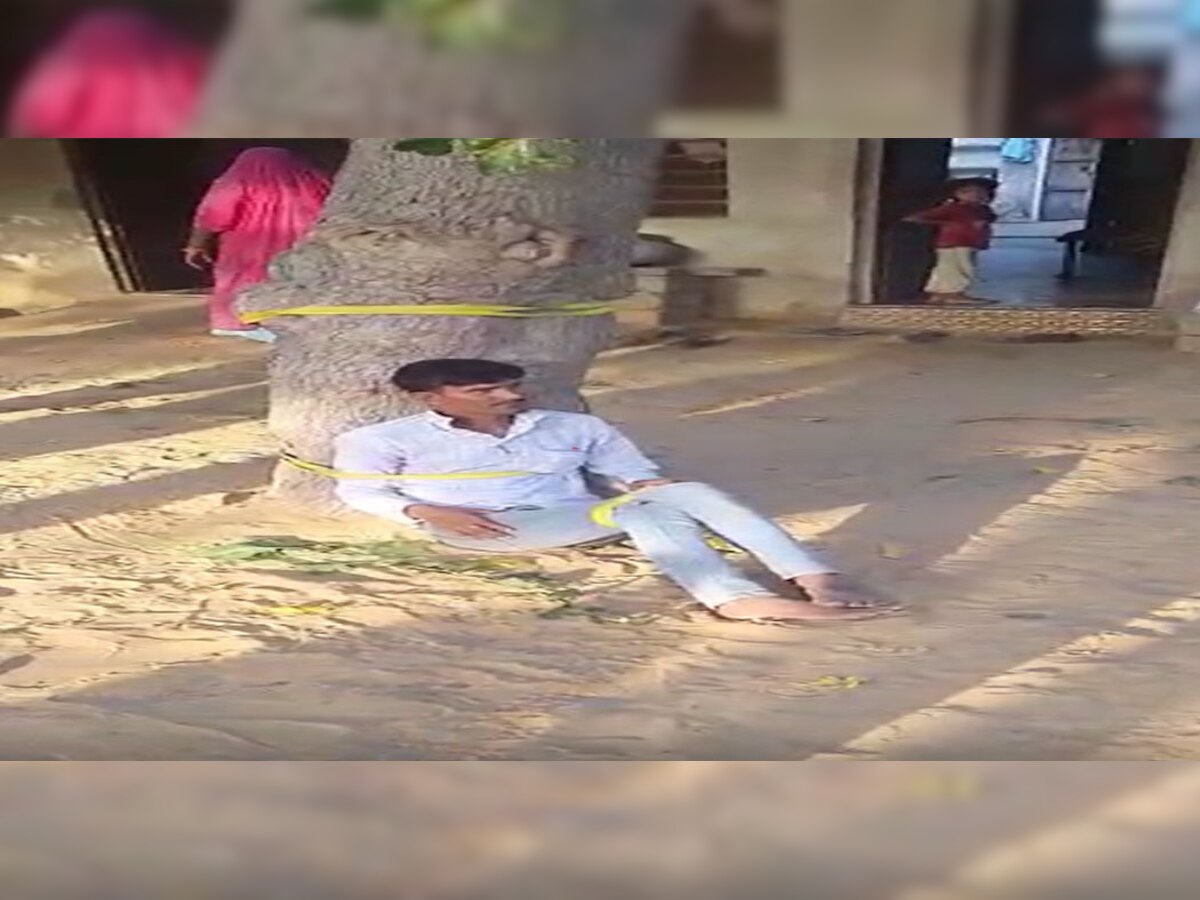 Udaipurwati : युवक को पेड़ से बांधकर पिटाई, पुलिस ने छुड़ाया, लेकिन FIR से इनकार