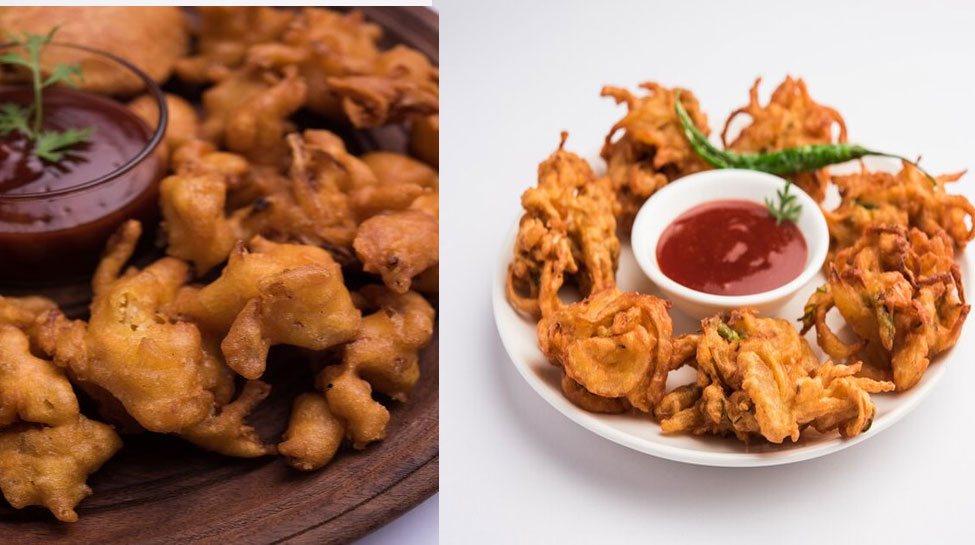 how to make crispy onion pyaaj ke pakore Onion Pakora Recipe सुहाने मौसम का लें दोगुना मजा