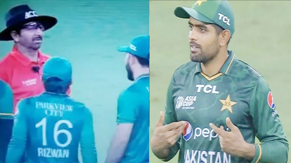 Pakistan Api Rizwa Pakistan vs Sri Lanka Asia Cup 2022 mohammad rizwa take DRS babar azam ...