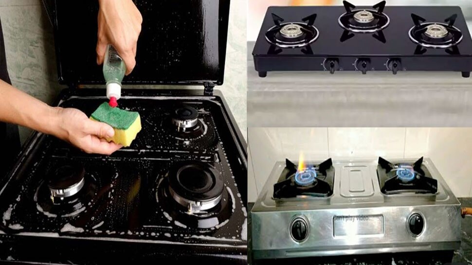 how to clean dirty gas stove and burner in five minutes, Gas Burner