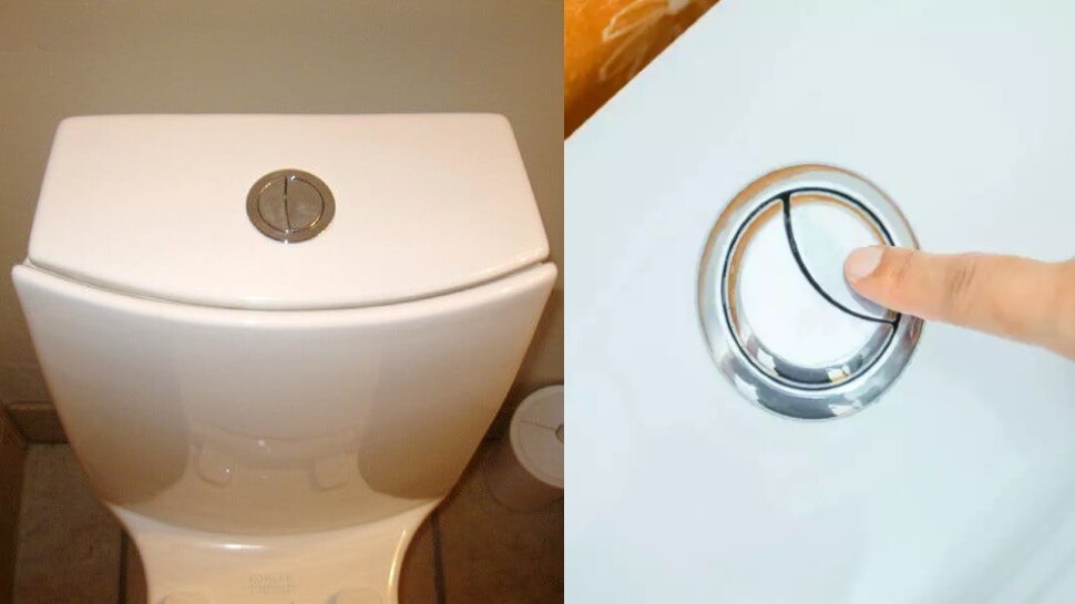why is there a big and a small button in the toilet flush know the