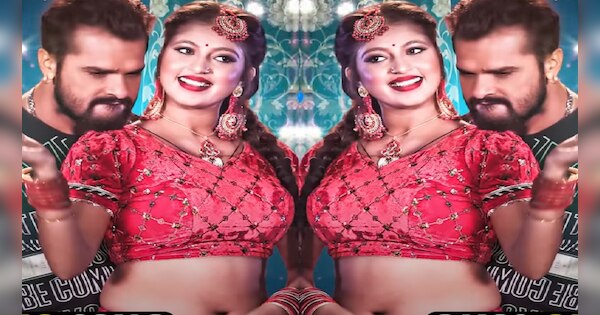 WATCH Khesari Lal Yadav Raksha Gupta Bhojpuri Song Laal Ghaghra Viral ...
