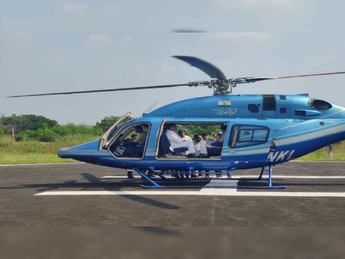कमलनाथ के हेलीकॉप्टर की आपाल लैंडिंग, जेपी अग्रवाल और जयवर्धन सिंह साथ थे मौजूद