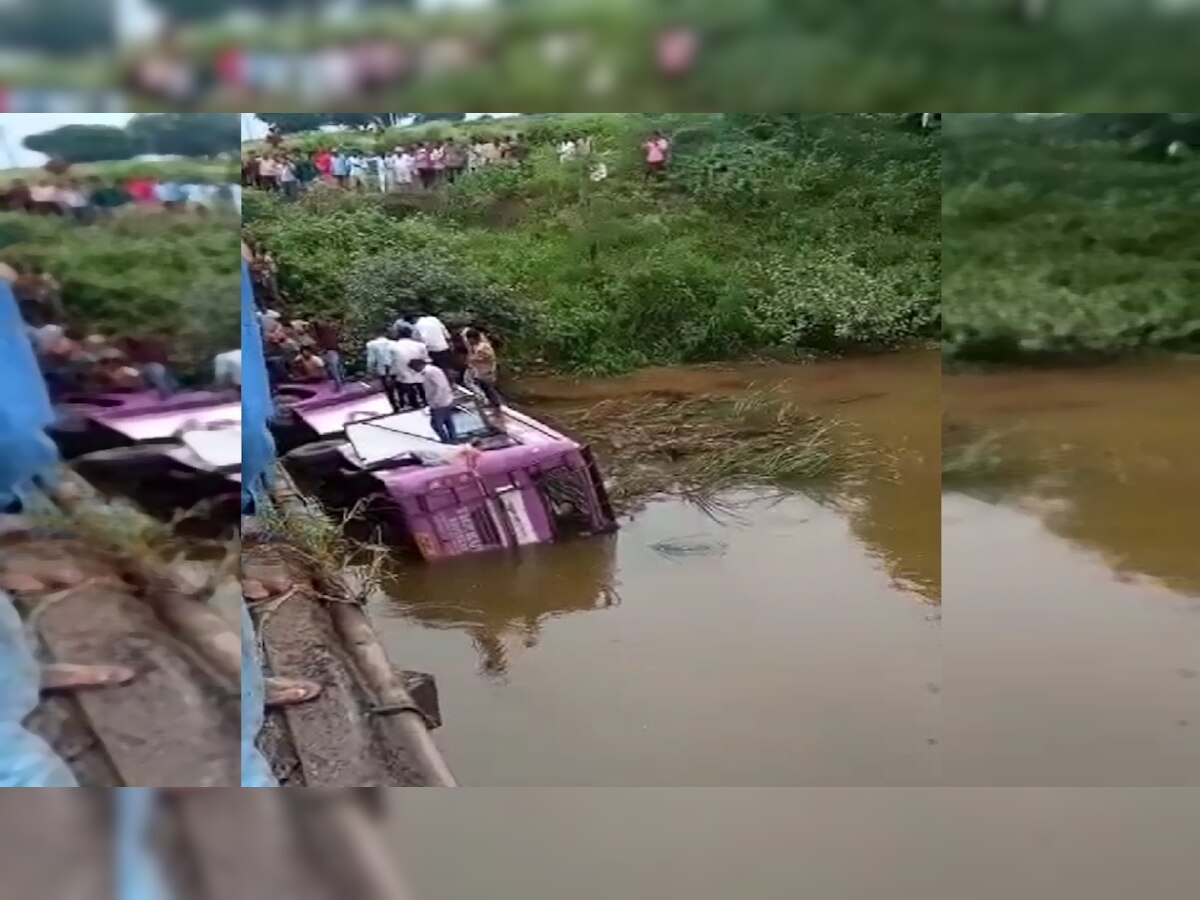 Khandwa Bus Accident: खलघाट जैसा बड़ा हादसा, इंदौर से खंडवा जा रही यात्री बस नदी में गिरी
