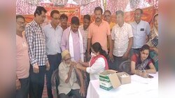 PM मोदी के जन्मदिन पर भाजपा ने लगाया कोरोना वैक्सीनेशन शिविर