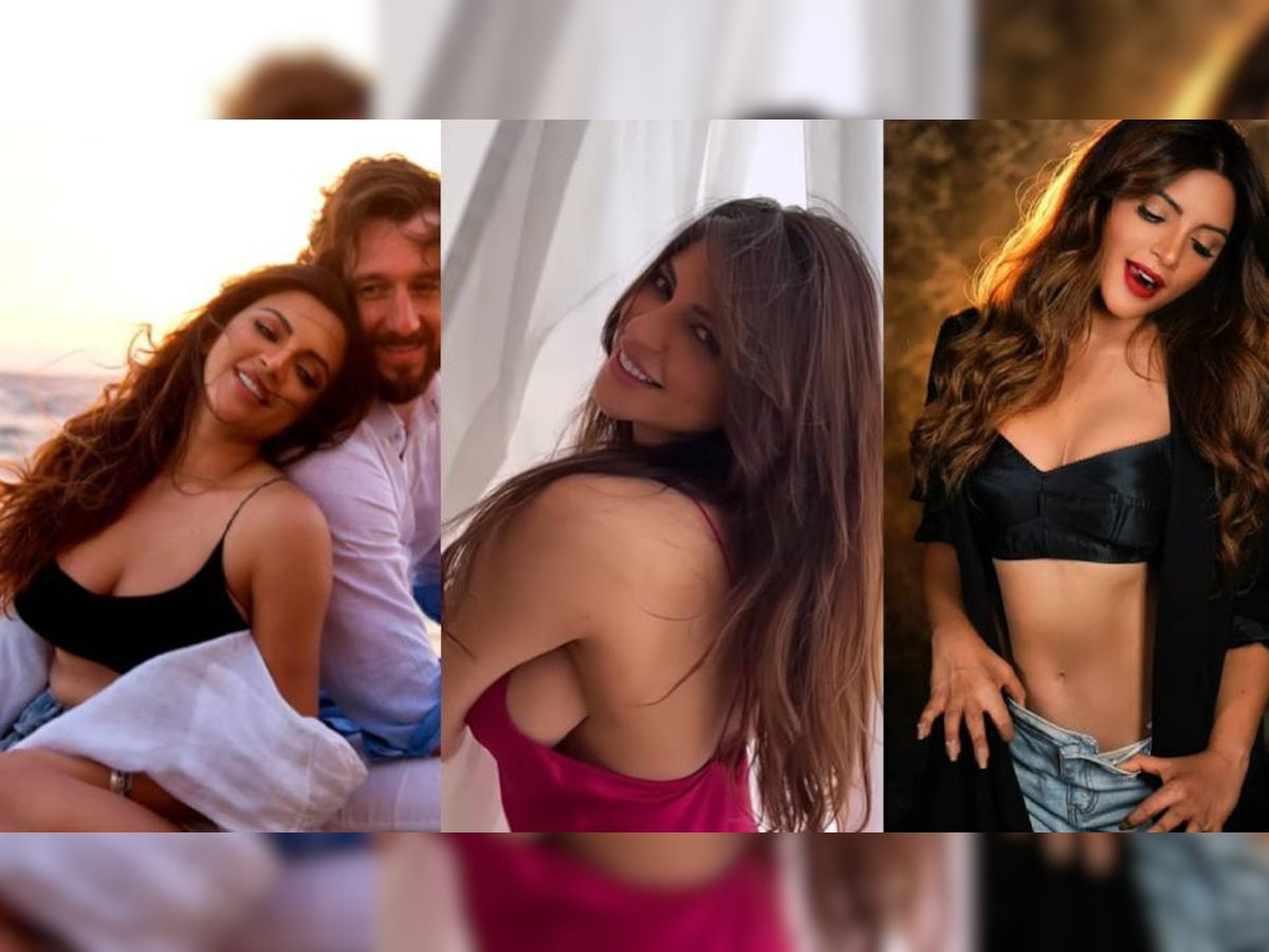 पति के बर्थडे पर Shama Sikander का रिवीलिंग वीडियो आया सामने, गाउन हटते ही लिया पर्दे का सहारा  