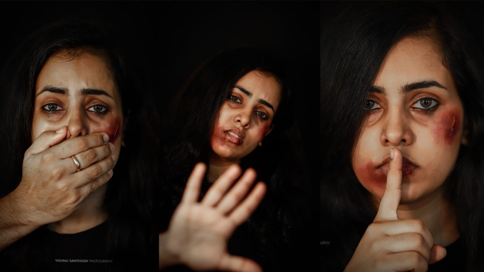 घरेलू हिंसा पर फोटोग्राफी