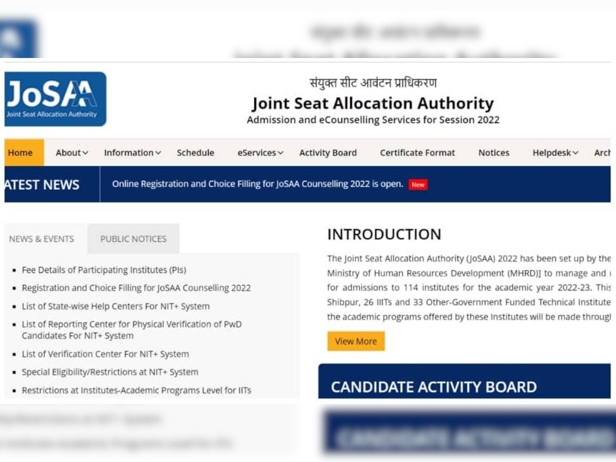 JoSAA Counseling 2022: जोसा ने सेकेंड मॉक सीट अलॉटमेंट लिस्ट का रिजल्ट किया जारी, ऐसे करें डाउनलोड