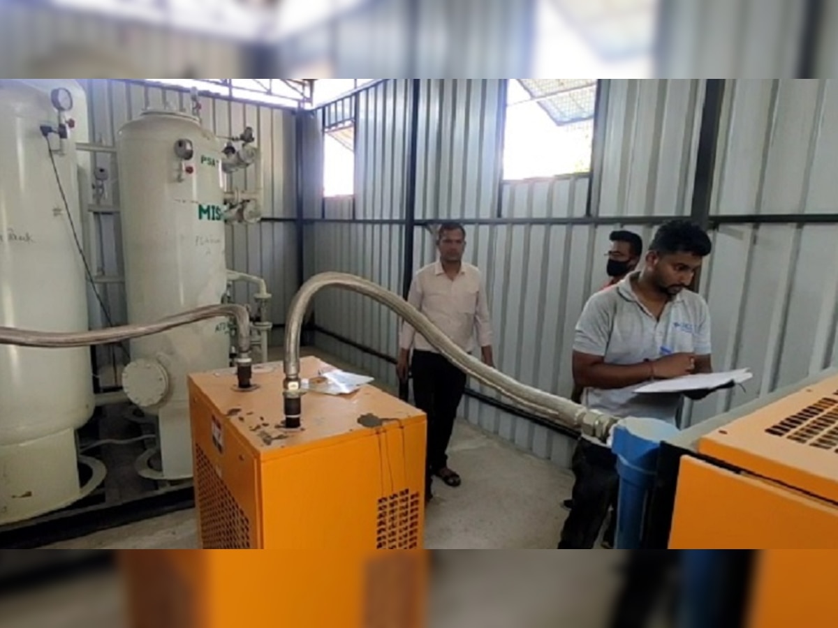जयपुर की टीम ने किया एकेएच ऑक्सीजन प्लांट का निरीक्षण, गैस की शुद्धता की जांच
