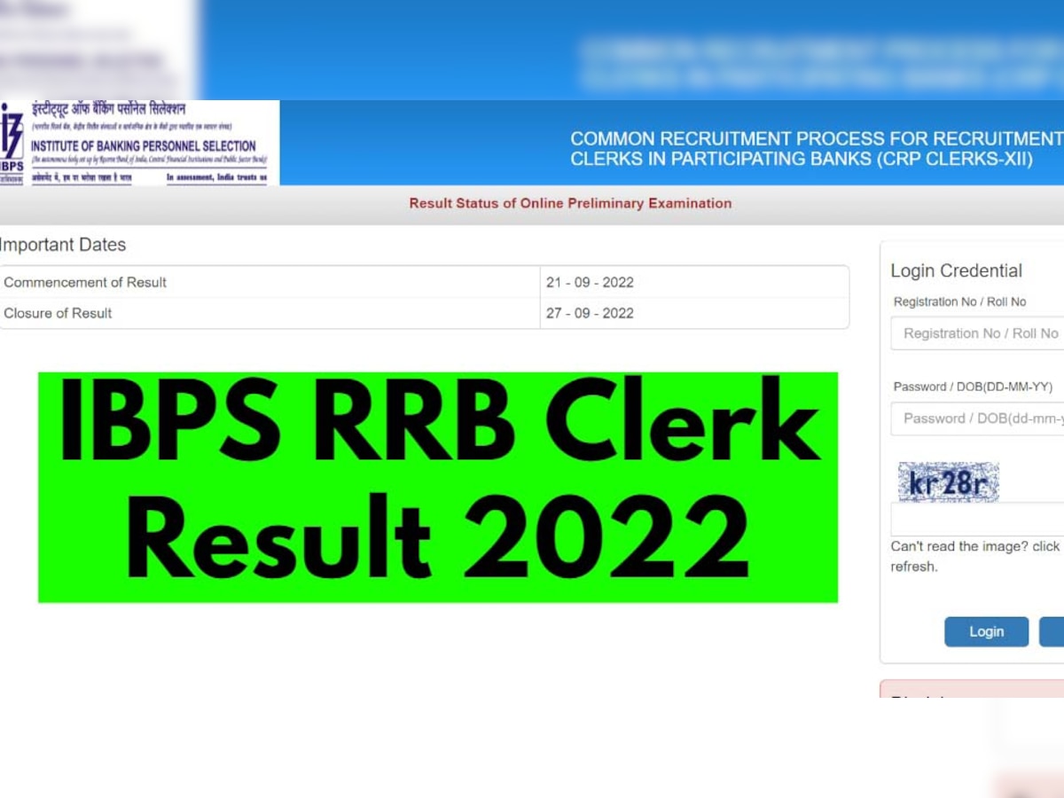 IBPS Clerk Result 2022: बैंक क्लर्क की भर्ती का रिजल्ट जारी, ये रहा चेक करने का डायरेक्ट लिंक