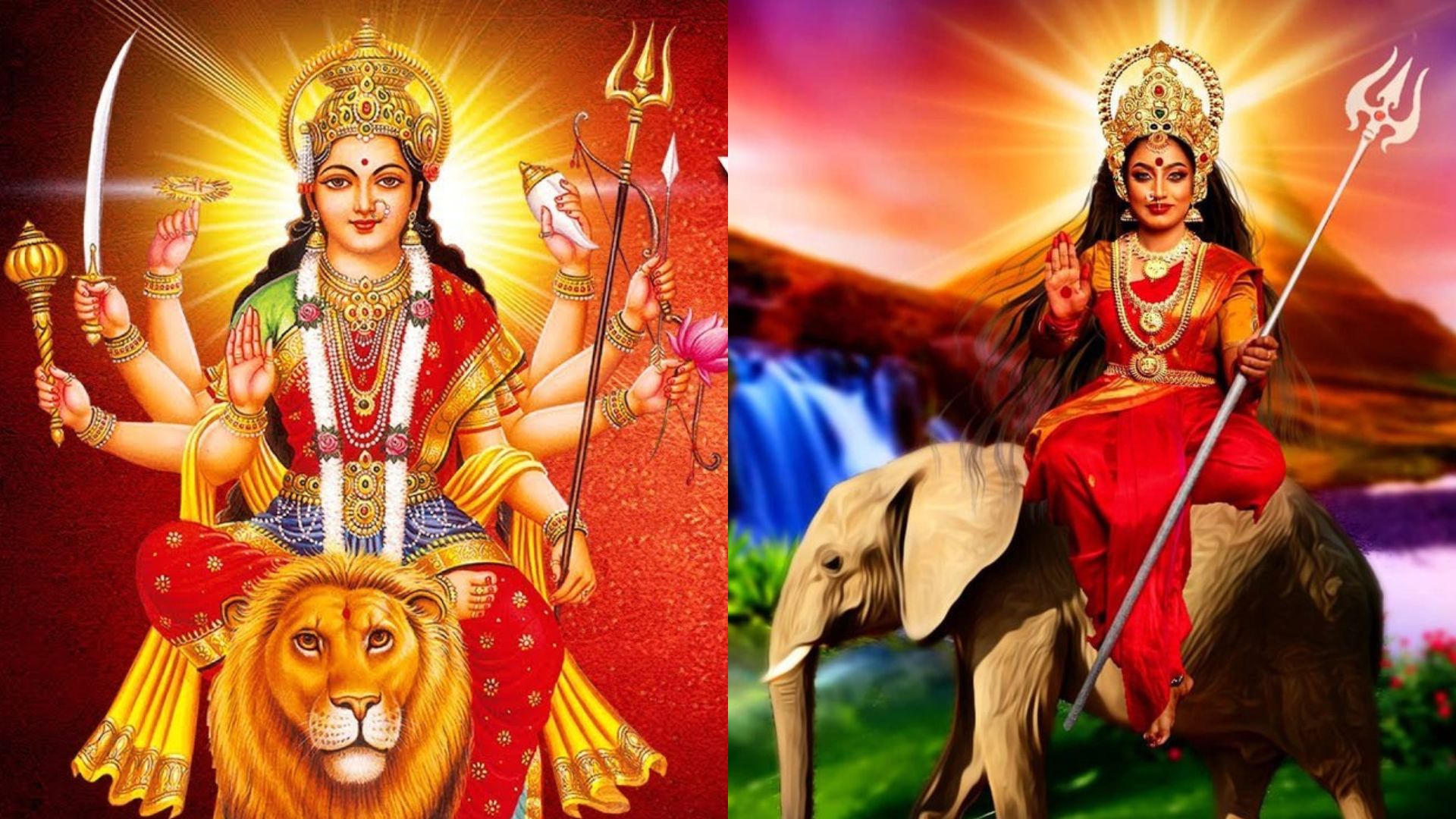 Shardiya Navratri 2022 poojan vidhi mata rani karegi hathi ki ...