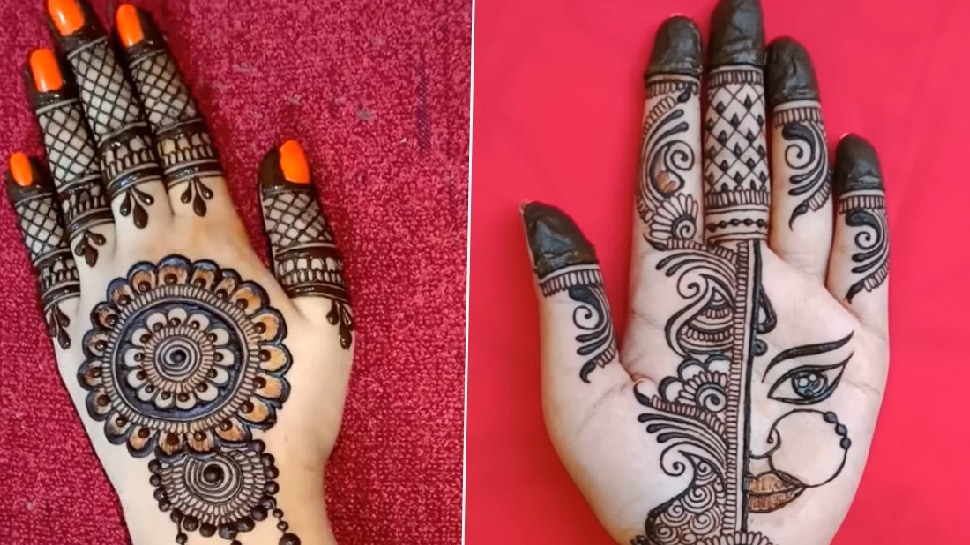 Simple floral Mehndi henna designs - piche hath ka mehandi design dikhaiye - मेहंदी कैसे लगाएं वीडियो - YouTube