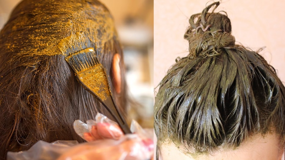 How long is it safe to keep henna in the hair? do you know the answer |  मेहंदी को ज्यादा देर तक बालों पर लगाने के हैं कई नुकसान, कहीं आपने तो