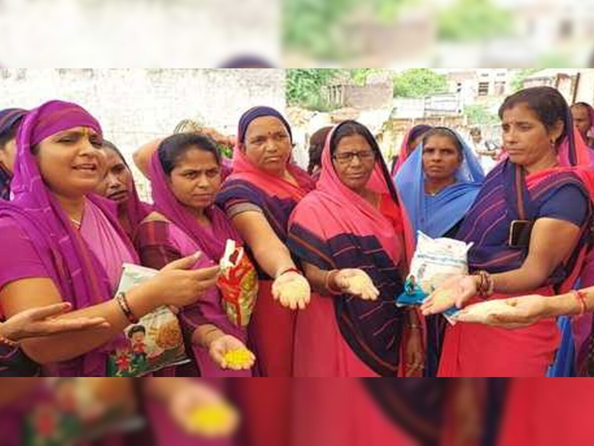 Mandalgarh : बच्चों और गर्भवती महिलाओं को पशु चारे जैसा पोषाहार, शिकायत के बाद भी नहीं बदले हालात