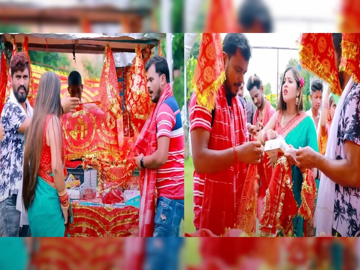 प्रमोद प्रेमी और अनुपमा यादव का भोजपुरी देवी गीत 'चुनरी के सेल लागल बा' वायरल 