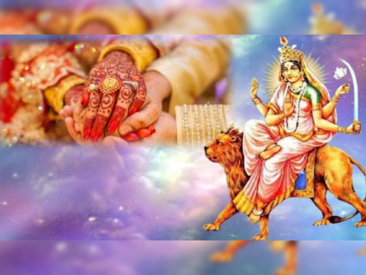 Navratri 2022 6th Day Maa Katyayani Puja Vidhi Colour Bhog Mantra Aarti Images Marriage Problem 3192