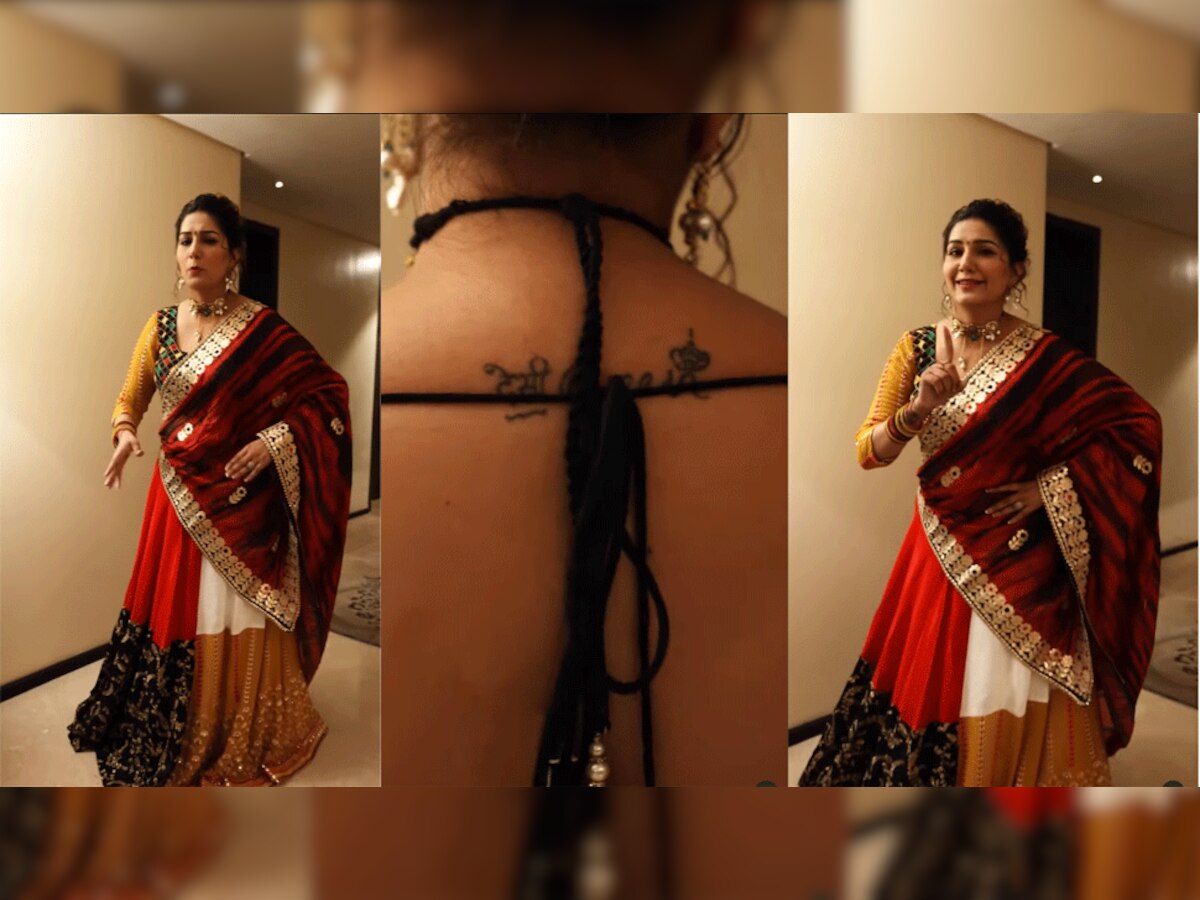 Sapna Chaudhary: लहंगा-चोली पहनी सपना ने 'जिंद आला' पर डांस कर दिखाया अपना नया टैटू