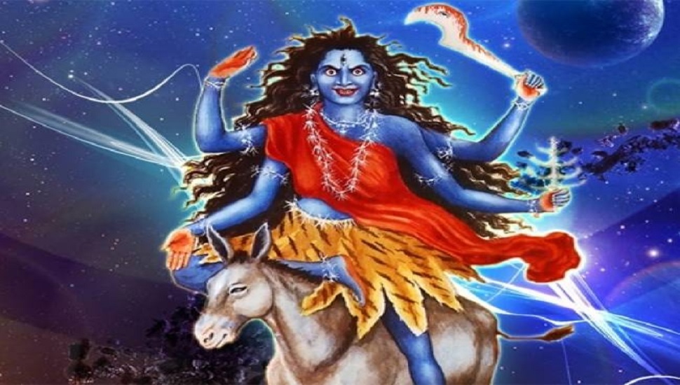 Maa kalratri Puja on the seventh day of Navratri freedom from enemies ...