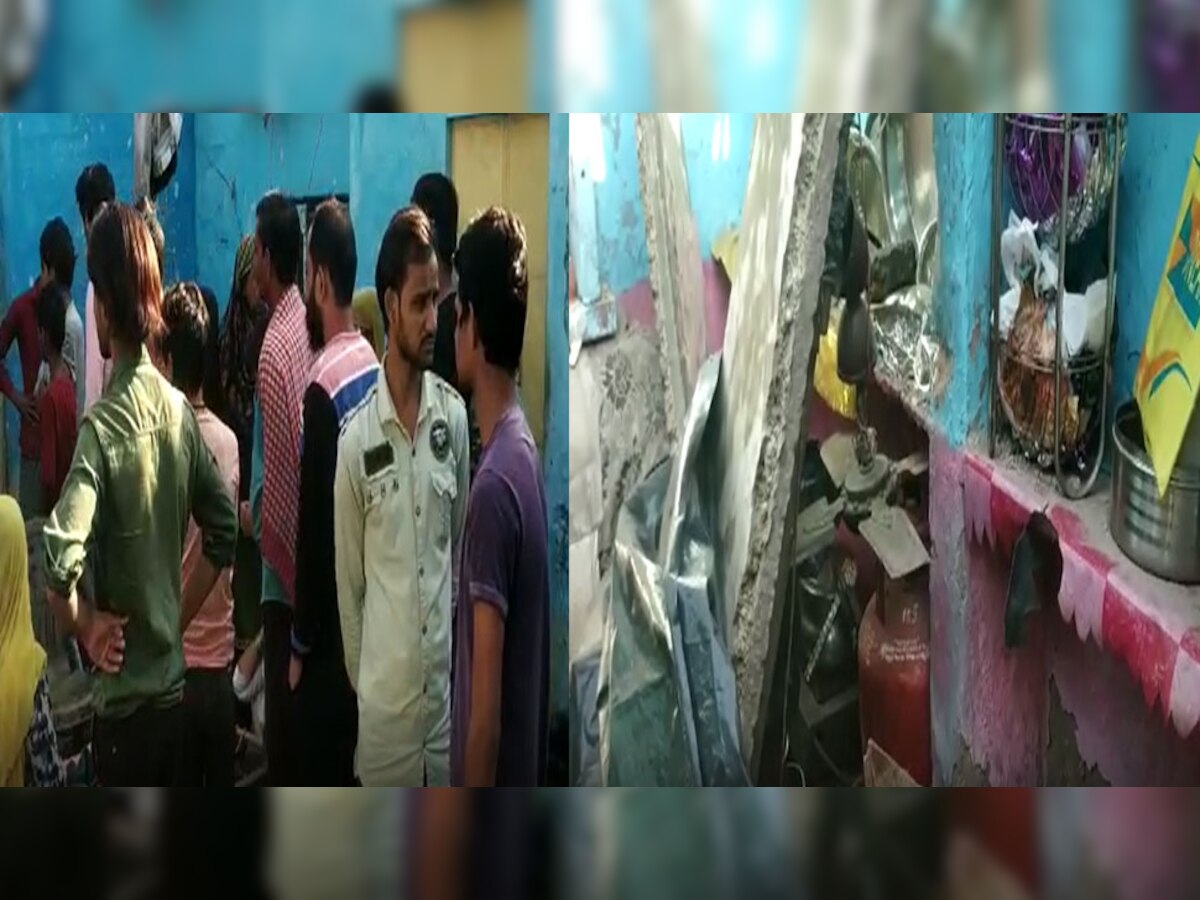 हिंडौन में मकान की छत गिरने से महिला समेत 4 बच्चे घायल.