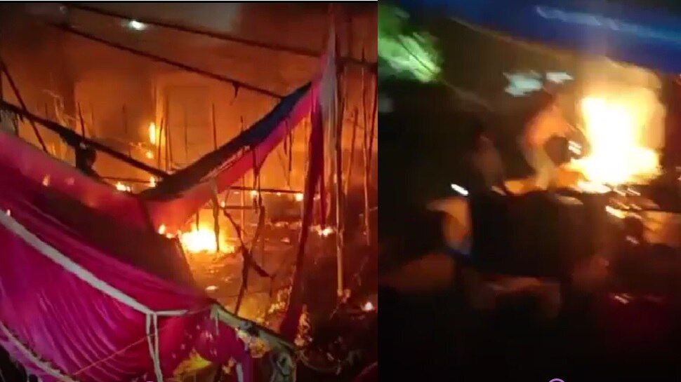 Bhodohi: यूपी के भदोही में बड़ा हादसा, दुर्गा पूजा पंडाल में लगी भीषण आग, अब तक 5 की मौत, 64 लोग झुलसे, SIT गठित