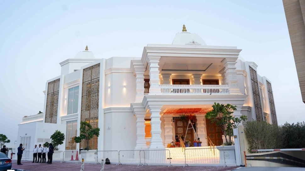 Dubai New Hindu Temple Open Today Ahead Of Dussehra | Hindu Temple ...