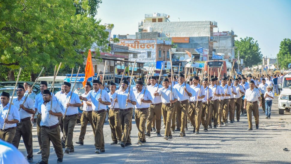 Osian resonated with Bharat Mata hymn RSS volunteers took out path ...