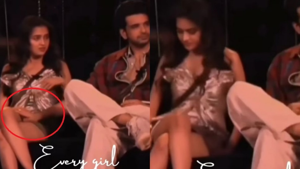 Karan Tejaswi Video: ड्रेस से परेशान तेजस्वी की BF करण कुंद्रा ने यूं बचाई लाज, लड़कियां बोलीं- ऐसा बॉयफ्रेंड सबको मिले