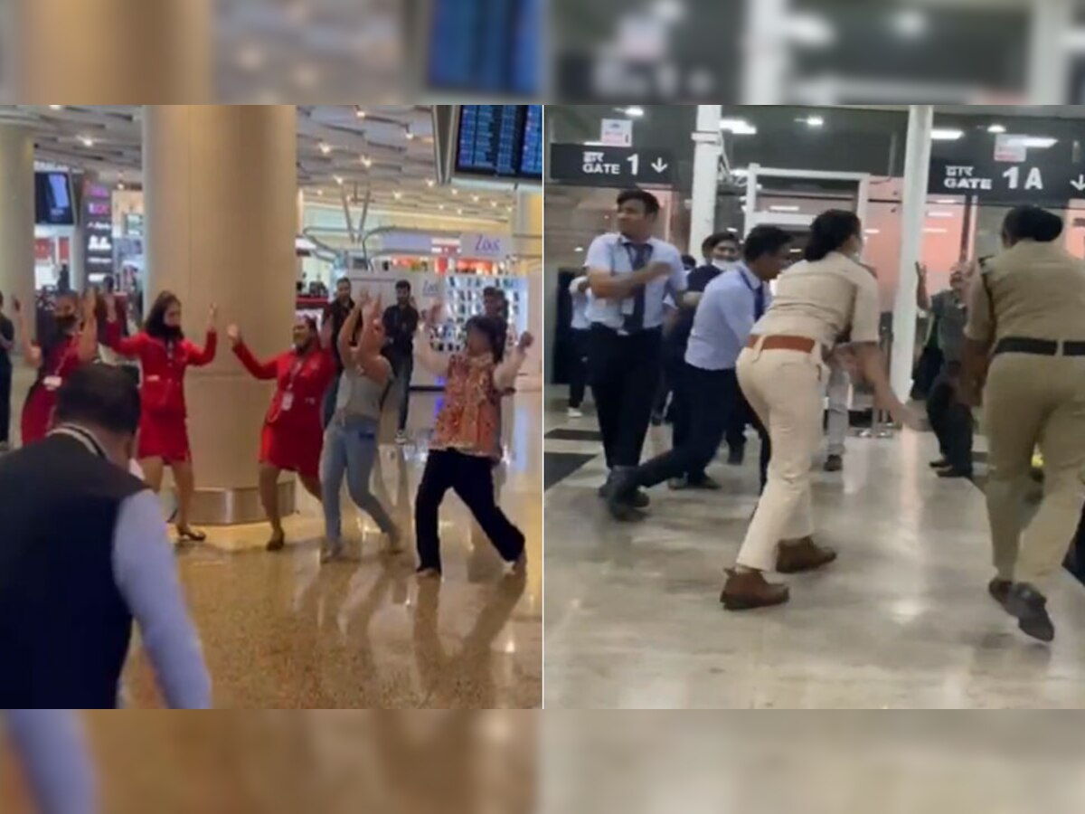 Garba Video: एयरपोर्ट का नजारा! इंडिगो स्टाफ ने यात्रियों संग खेला गरबा, CISF कर्मचारी भी झूमे