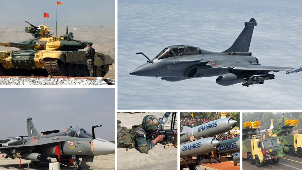 Indian Army Deadly Weapons Dussehra Shastra Puja Indian Fighter Jets Missile, Rifles Indian