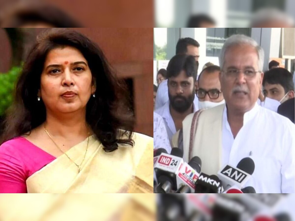 BJP महिला सांसद को 'चार्मिंग फेस' कहने पर घिरे CM भूपेश बघेल के मंत्री, सोनिया गांधी से हुई शिकायत तो दी सफाई
