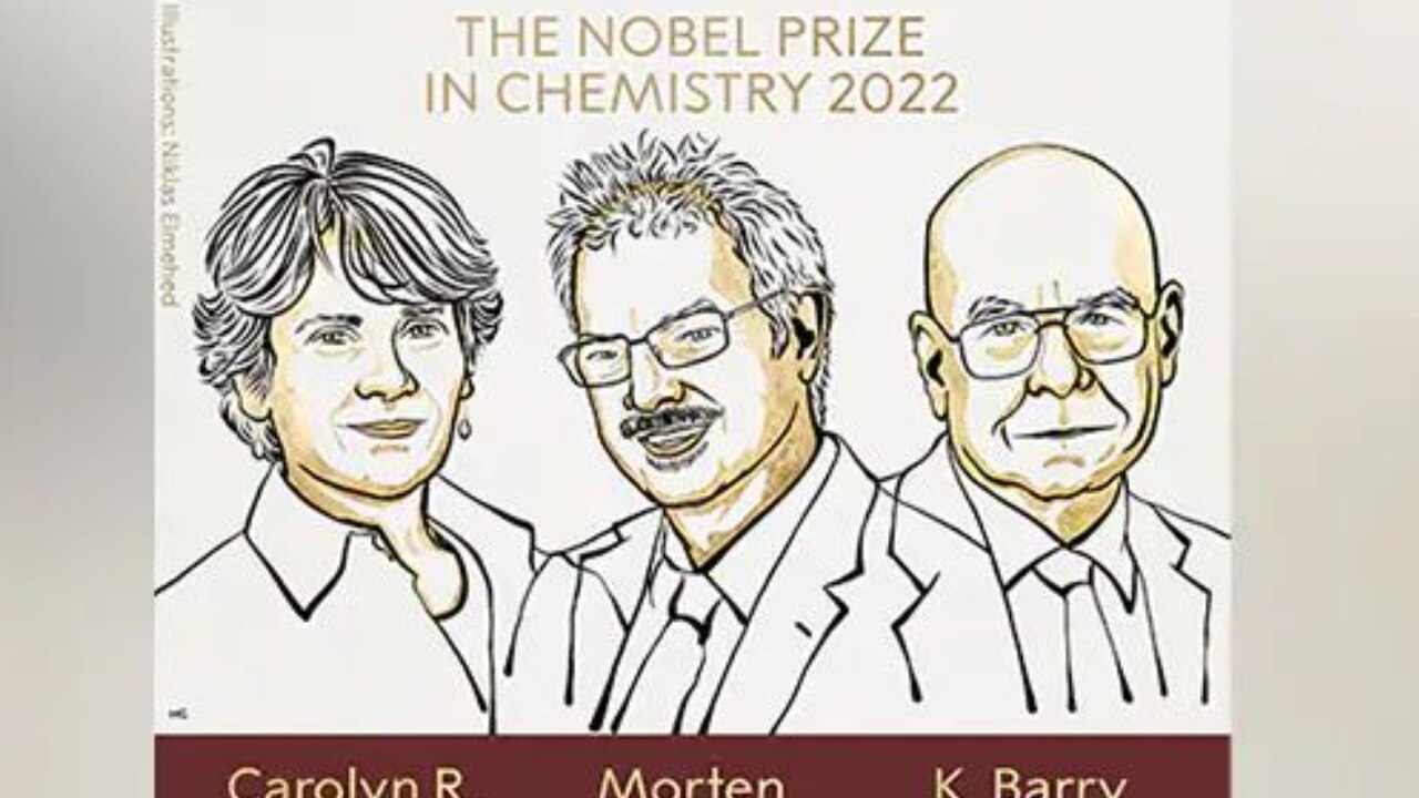 तीन वैज्ञानिकों को मिला कैमिस्ट्री का नोबेल पुरस्कार, बैरी शार्पलेस दूसरी बार हुए सम्मानित