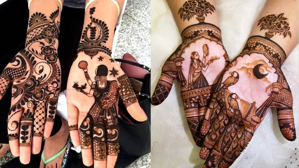 K4 Henna - Karva Chauth Special Mehndi Designs for Hand ❤️... | Facebook