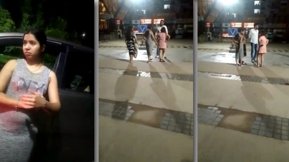 Lady Ruckus NOIDA video goes viral of drunk lady who create ruckus at midnight