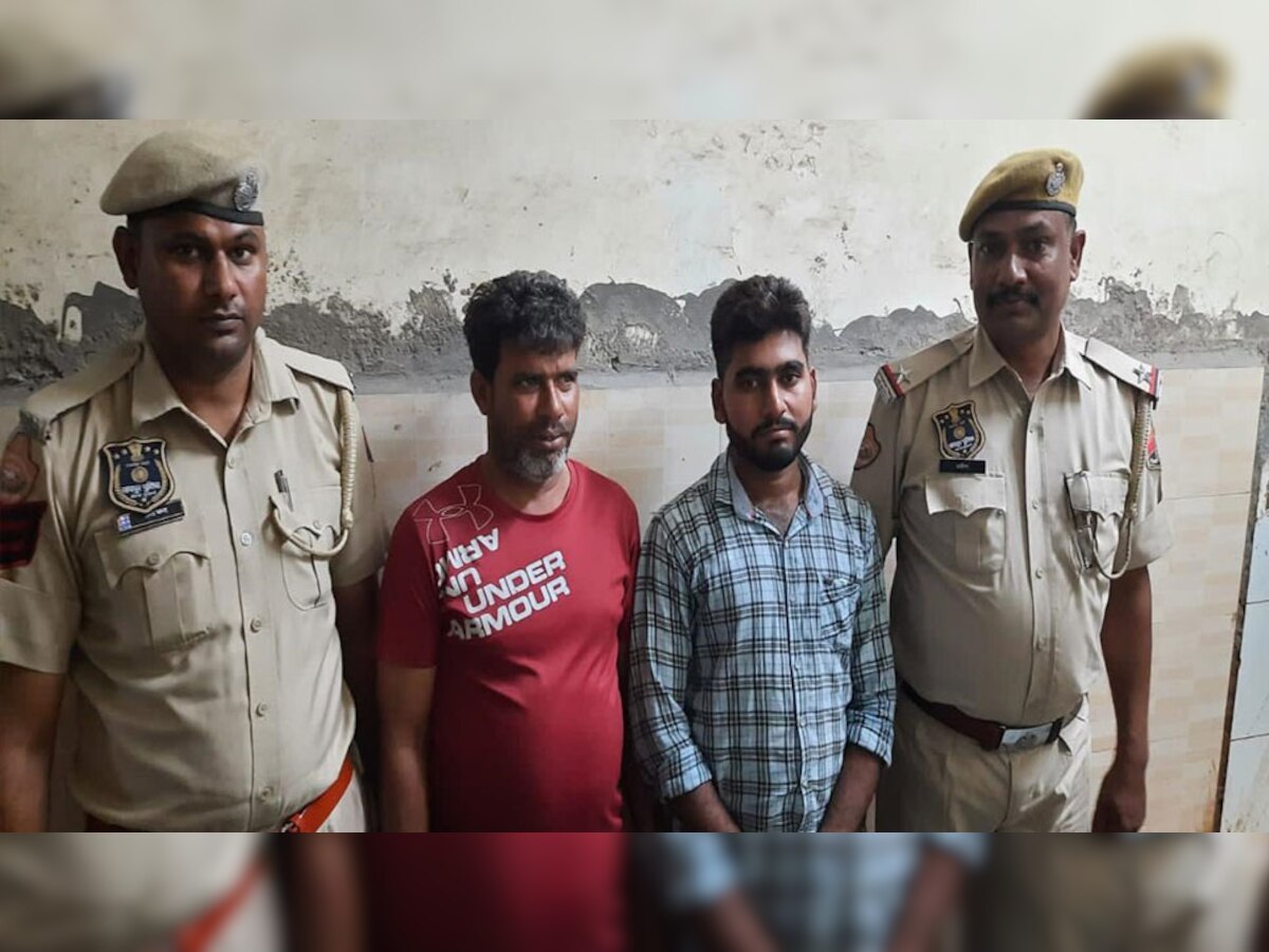 पुलिस की गिरफ्त में ओरोपी 