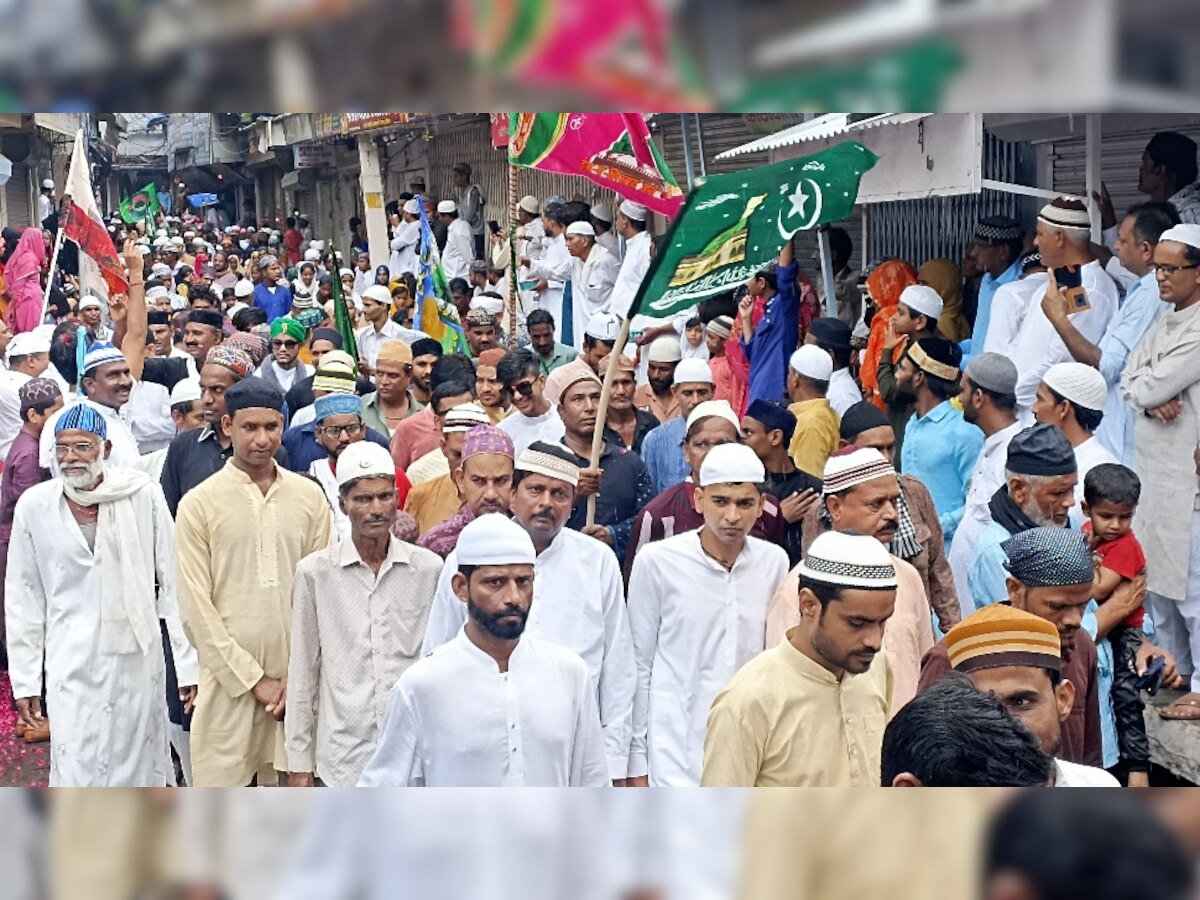 Bundi: मोहम्मद साहब के जन्मदिन पर  मुस्लिम समाज के लोगों ने शहर में निकाला विशाल जुलूस 