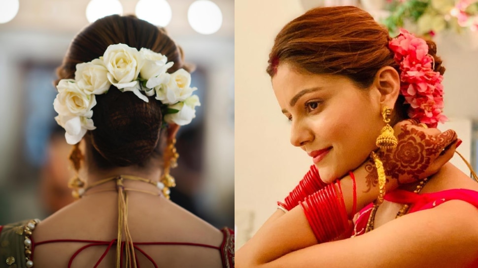 Bun Hairstyle with Gajra For Karwa Chauth | Bun Hairstyle with Gajra For Karwa  Chauth #bunhairstyle #bun #karwachauth #festival #gajra #juda #sareebun |  By Sapna PrabhatFacebook